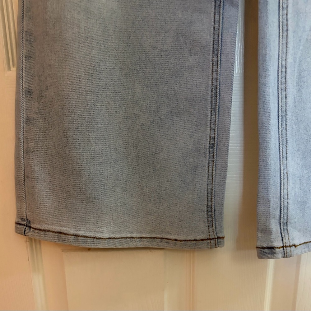 Blue Moment-Women’s NWT Stylish Light Blue Wide Leg Jeans Size 24 - Picture 4 of 10